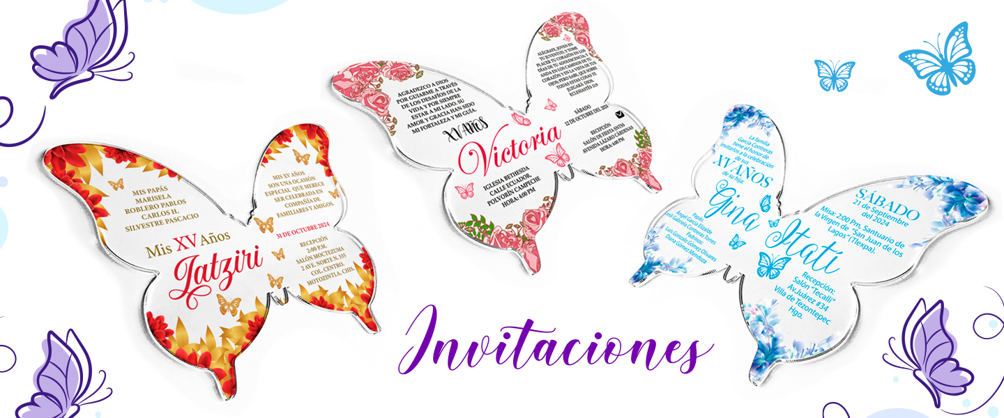 Invitaciones en Acrílico 2